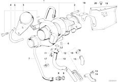 E34 525tds M51 Touring / Engine Turbo Charger With Lubrication