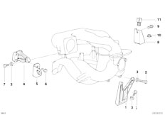 Z3 Z3 1.8 M43 Roadster / Engine/  Mounting Parts F Intake Manifold System