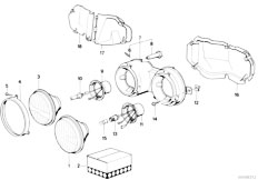 E21 315 M10 Sedan / Lighting/  Headlight Parts-2