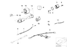 E30 320i M20 4 doors / Equipment Parts/  Wiring Set Trailer Coupling