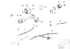 E30 325e M20 2 doors / Equipment Parts Wiring Set Trailer Coupling