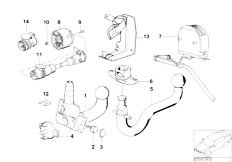 E34 540i M60 Sedan / Equipment Parts/  Single Parts Of Trailer Hitch