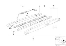 E34 530i M60 Touring / Lighting/  Third Stoplamp