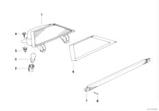 E36 318is M44 Coupe / Lighting/  Third Stoplamp