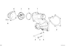 E32 740i M60 Sedan / Engine/  Waterpump Thermostat