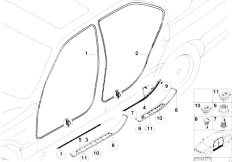 E38 750i M73 Sedan / Vehicle Trim/  Edge Protection Rockers Covers