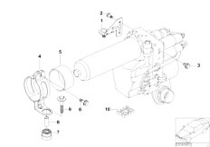 E46 M3 S54 Cabrio / Clutch/  Mounting Hydro Unit Pressure Hose