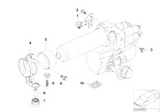 E46 M3 S54 Cabrio / Clutch Mounting Hydro Unit Pressure Hose