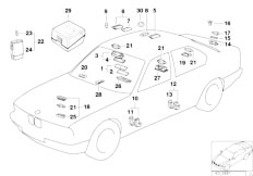 E32 730iL M30 Sedan / Lighting/  Various Lamps