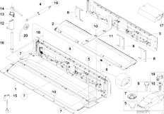 E46 M3 S54 Cabrio / Sliding Roof Folding Top/  Folding Top Compartment