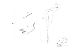 Z3 Z3 M3.2 S54 Roadster / Gearshift Retrofit Kit Shift Knob Leather Illumi