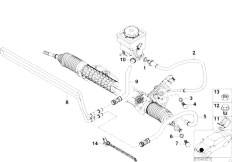 E46 320d M47N Touring / Steering/  Hydro Steering Oil Pipes