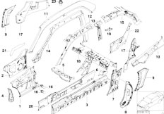 Z3 Z3 3.0i M54 Coupe / Bodywork/  Single Components For Body Side Frame