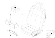 E46 330xi M54 Sedan / Seats Electrically Adjustable Front Seat