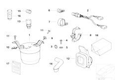 Z3 Z3 M3.2 S54 Roadster / Heater And Air Conditioning Drying Container Small Parts