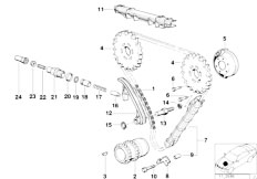 E38 750i M73N Sedan / Engine/  Timing And Valve Train Timing Chain