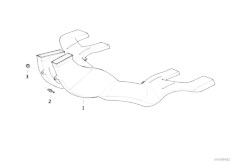 E36 323ti M52 Compact / Heater And Air Conditioning/  Rear Heater Duct