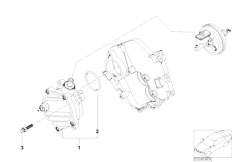 E65 760i N73 Sedan / Engine Vacuum Pump With Tubes