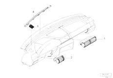 E36 323ti M52 Compact / Heater And Air Conditioning/  Outflow Nozzles Covers