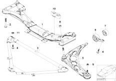 E46 330i M54 Touring / Front Axle Front Axle Support Wishbone