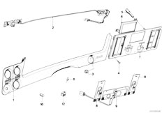 E21 318 M10 Sedan / Heater And Air Conditioning Frame Front