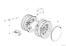 E31 840Ci M62 Coupe / Heater And Air Conditioning Electric Parts For Ac Unit