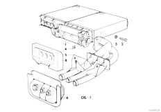 E34 525ix M50 Sedan / Heater And Air Conditioning Heater Radiator Valeo