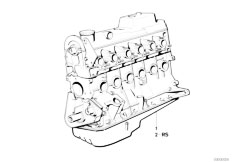 E30 324d M21 4 doors / Engine Short Engine