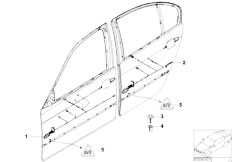 E71 X6 30dX M57N2 SAC / Vehicle Electrical System/  Door Cable Harness