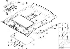 E65 730d M57N Sedan / Vehicle Trim/  Headlining Handle