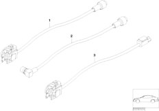 E39 520i M52 Sedan / Audio Navigation Electronic Systems/  Aerial Cable Audio Video