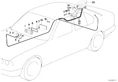 E34 525ix M50 Sedan / Audio Navigation Electronic Systems/  Supplementary Parts 2 Componente