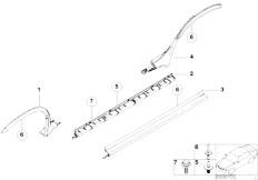 E53 X5 4.6is M62 SAV / Vehicle Trim/  Cover Wheel Arch Sill Hp