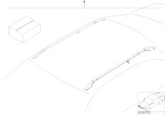 E36 318tds M41 Touring / Vehicle Trim/  Retrofit Kit Roof Railing