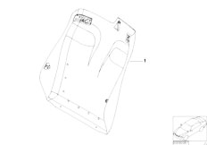 E46 M3 S54 Cabrio / Individual Equipment/  Indiv Rear Panel Seat Leather