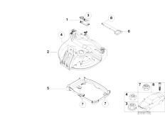 E46 316ti N46 Compact / Vehicle Trim/  Single Parts F Emergency Wheel Mounting