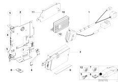 E53 X5 4.6is M62 SAV / Communication Systems Single Parts Sa 632 Trunk