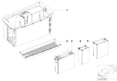E65 730d M57N Sedan / Vehicle Trim/  Retrofit Cd Holder