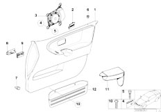 E36 325td M51 Sedan / Vehicle Trim/  Door Trim Panel Front Side Airbag