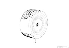 E38 740iL M62 Sedan / Wheels/  Compl Wint Tyre Wheel Exclusive Styling