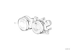 E30 316 M10 4 doors / Lighting/  Ellipsoidal Headlight