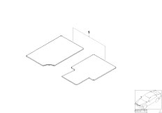 E52 Z8 S62 Roadster / Vehicle Trim/  Floor Mats Velours-2