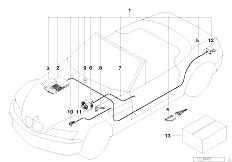 Z3 Z3 1.8 M43 Roadster / Audio Navigation Electronic Systems/  Alarm System-2