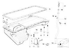 E39 525tds M51 Sedan / Engine/  Oil Pan Oil Level Indicator