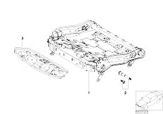 E65 740d M67 Sedan / Seats/  Seat Front Seat Frame