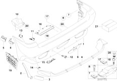 E53 X5 4.6is M62 SAV / Vehicle Trim/  Rear Bumper Trim Panel Hp