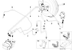 E53 X5 3.0i M54 SAV / Brakes Front Brake Pipe Dsc-2