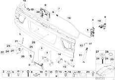 E53 X5 4.6is M62 SAV / Bodywork Single Components For Trunk Lid