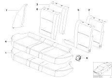 E39 528i M52 Touring / Seats/  Through Loading Facility Seat Cover