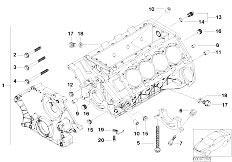 E65 750i N62N Sedan / Engine Engine Block